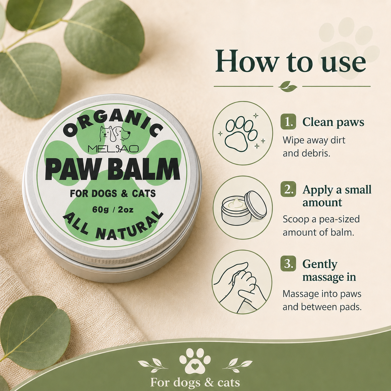 PathPaws Organic Paw Balm